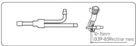 10~15mm (0.39~0.59inch) or more