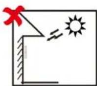 Hikvision DS-K1T690MF - Avoid backlight, direct and indirect sunlight - 1