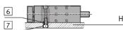 Festo DFM-50-100-B-PPV-A-GF - Mounting variants: - 3