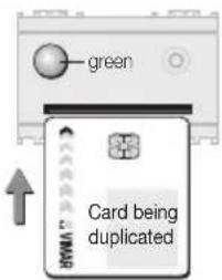 green Card being duplicated