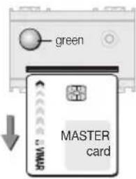 green MASTER card
