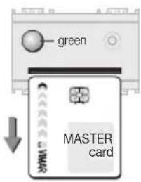 green MASTER card