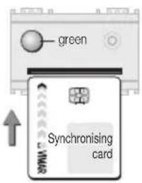 green Synchronising card