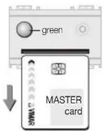 green MASTER card