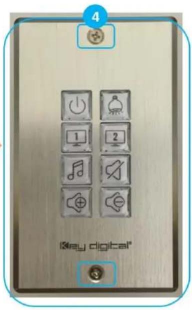 Key Digital KD-WP8-3 - INSTALLATION IN GANG BOX - 3