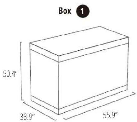 Box 1 50.4" 33.9" 55.9"