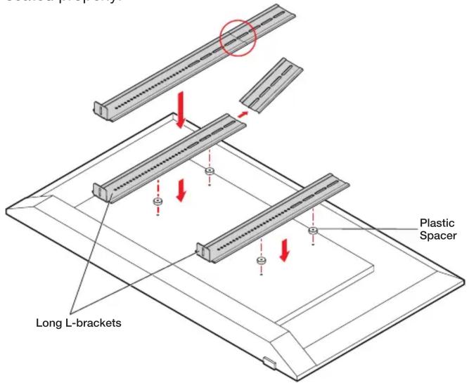 Long L-brackets Plastic Spacer