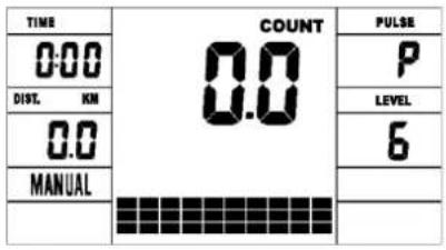 Toorx ERX550 - Program: 21 programs as following - 1