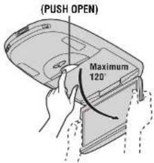 (PUSH OPEN) Maximum 120°