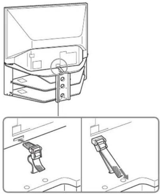 SONY Bravia KDF-E42A12U - 4: Preventing the TV from toppling over - 1
