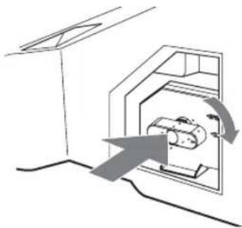 SONY Bravia KDF-E42A12U - Reattach the lamp door. - 1