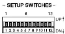 Bogen DFT120 - Setting Setup Switches - 1