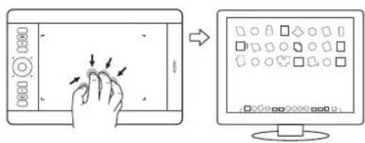 WACOM Intuos5 Touch M - FOUR-FINGER GESTURES - 1