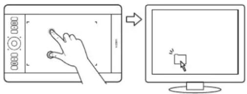 WACOM Intuos5 Touch M - TWO-FINGER ACTIONS AND GESTURES - 1