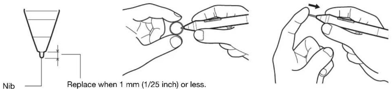 WACOM Intuos5 Touch M - REPLACING THE PEN NIB - 5