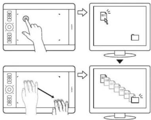 WACOM Intuos5 Touch M - THREE-FINGER GESTURES - 1