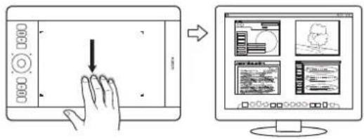 WACOM Intuos5 Touch M - SWIPE UP to SHOW DESKTOP - 3