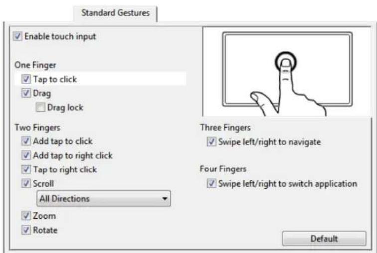 WACOM Intuos5 Touch M - CHOOSING STANDARD TOUCH FUNCTIONS - 2