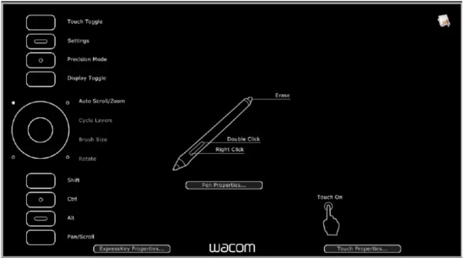 WACOM Intuos5 Touch M - MANAGE YOUR CONTROL PANEL SETTINGS - 1