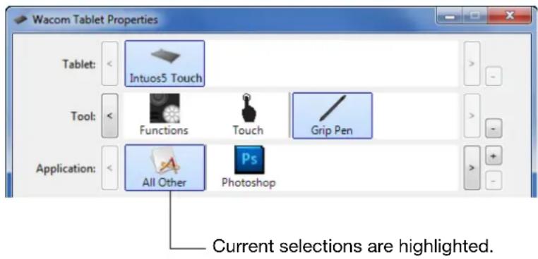 WACOM Intuos5 Touch M - CONTROL PANEL OVERVIEW - 3