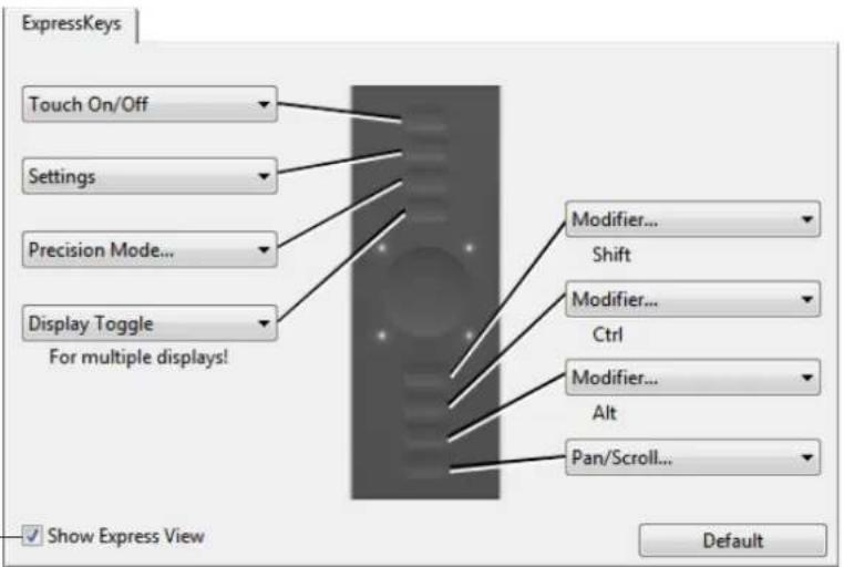 WACOM Intuos5 Touch M - CUSTOMIZING THE EXPRESSKEYS - 1