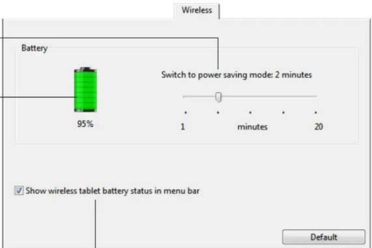 WACOM Intuos5 Touch M - BATTERY AND WIRELESS CONNECTION STATUS - 1