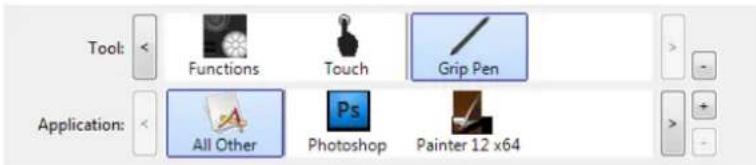 WACOM Intuos5 Touch M - APPLICATION-SPECIFIC SETTINGS - 2