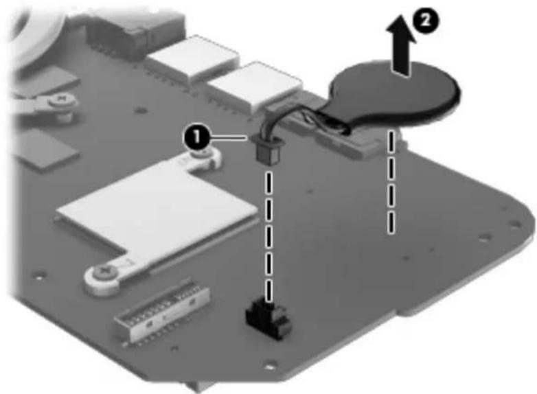 Diagram of an electronic component with labeled parts and directional arrows indicating assembly or connection points.