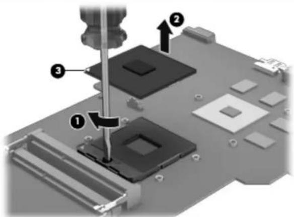 Diagram of a mechanical assembly with numbered components, likely illustrating a machining or assembly process.
