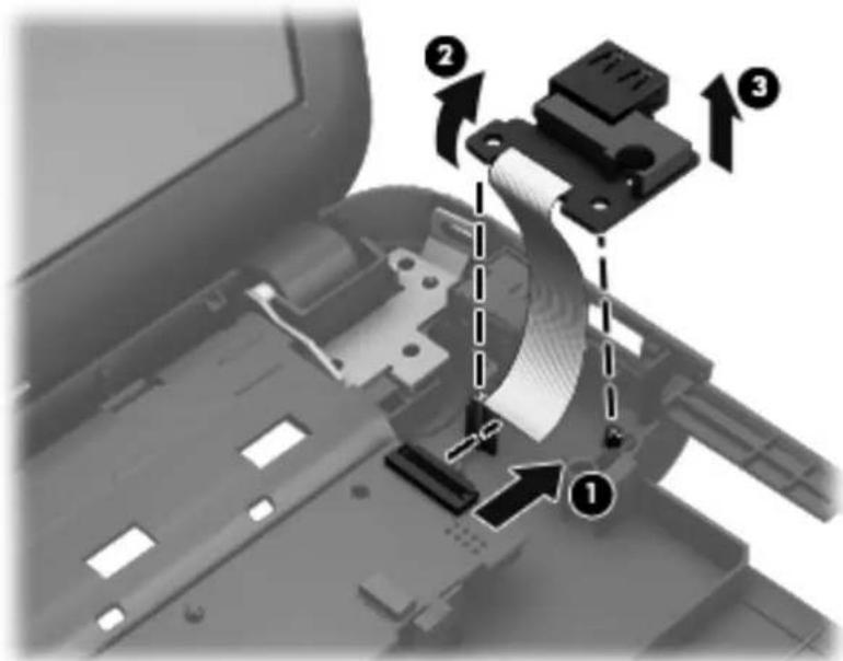 Diagram of a mechanical assembly with numbered components and directional arrows indicating assembly steps