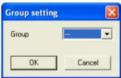 Group setting Group OK Cancel