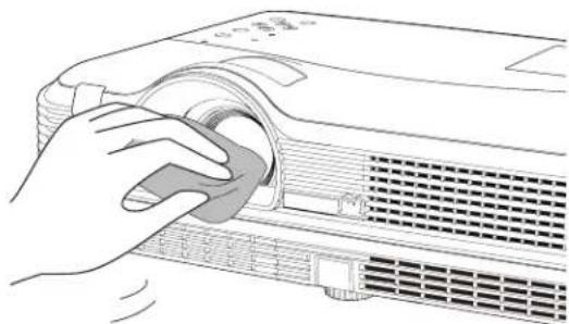VIEWSONIC PJL6233 - Cleaning the Projection Lens - 1