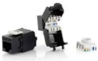 Equip USB charging Adapter - Cat.6A Shielded Keystone Jack Toolless - 1