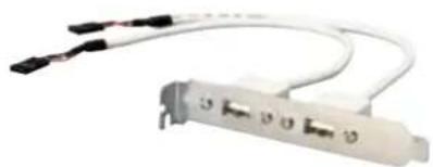 Equip USB charging Adapter - eSATA Cable Adapter with Bracket - 1