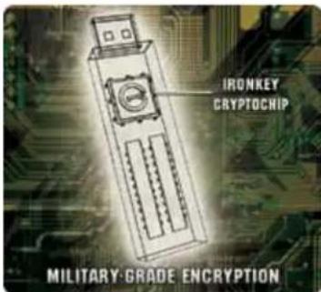 IRONKEY CRYPTOCHIP MILITARY GRADE ENCRYPTION