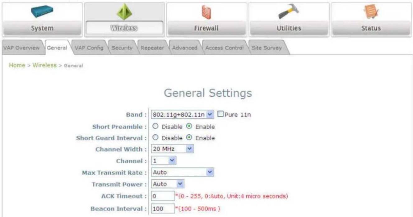 LEVELONE EAP-200 - Step 1: Make sure the Band and Channel are matched between the WDS peers - 1
