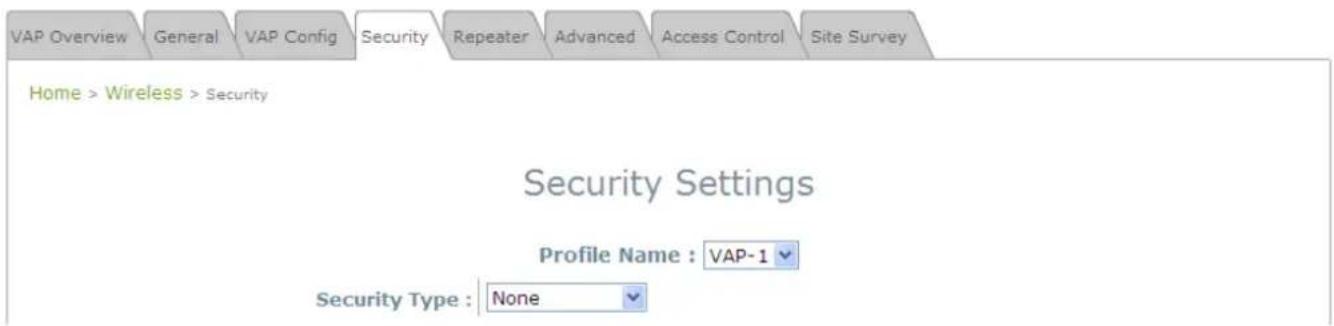 LEVELONE EAP-200 - Step 2: Configure Security Settings for your VAP - 1