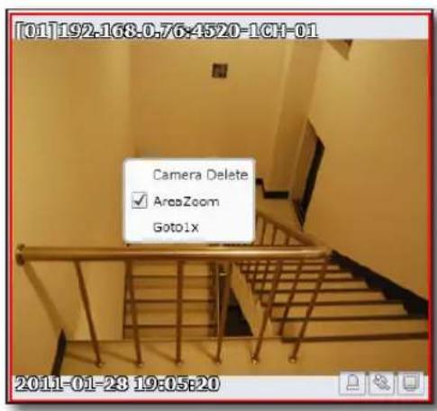 [01]192.168.0.76-4520-1CH-01 Camera Delete ✓ AreaZoom Gotoix 2011-01-23 19:05:20