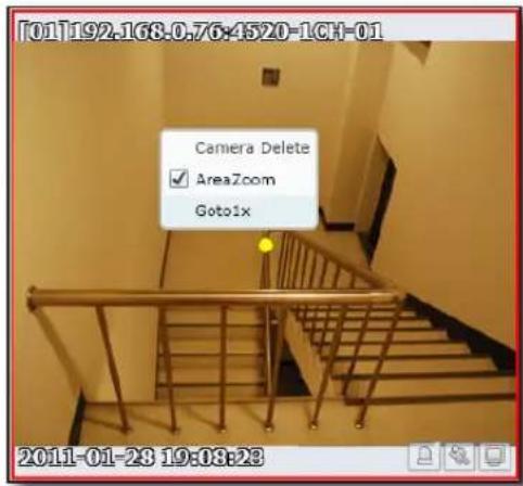 T01 T92.168.0.76:4520-1CH-01 Camera Delete ✓ AreaZoom Goto1x 2011-01-23 19:08:23