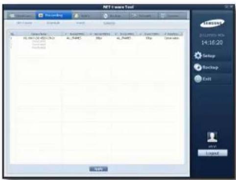 NTJ / ware Tool 12.0000/NTJ 14:16:20 Setup Backup Exit Entry Layout