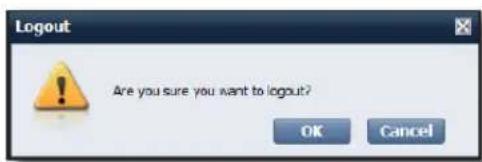 Logout Are you sure you want to logout? OK Cancel