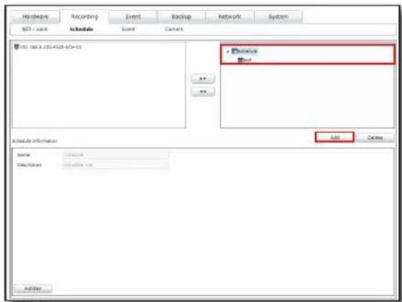 Hardware Recording Event Backup Network System BST - zone Schedule Event Controls 051.386.9.255.4328-674-61 + - + - + - Database information Name: Description: Add Delete... Add Delete