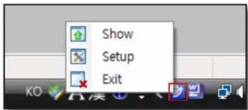 Show Setup Exit