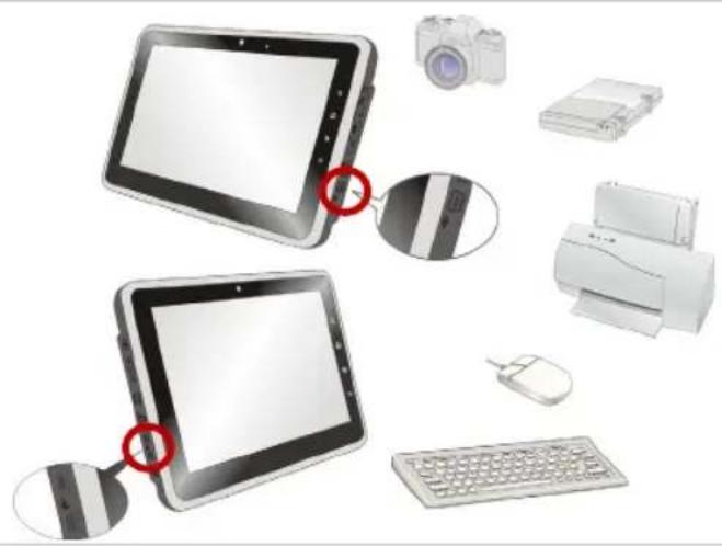 MSI Enjoy 10-028RU - Connecting the USB devices - 1