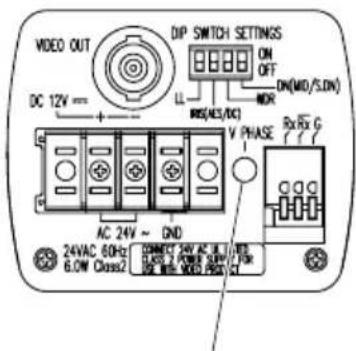 VIDEO OUT DC 12V = + DIP SWITCH SETTINGS ON OFF IN(ADC/DC) NOR DN(MD)/SDN V PHASE Rx Rx G AC 24V ~ DND 24VAC 60Hz 6.0W Class2 CONNECT 24V AC 8.0 1.0GHz / POWER 500A FDR RRC 1000 MHz