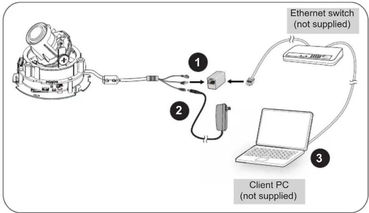 TOSHIBA IK-WD04A - General Connection (without PoE) - 1