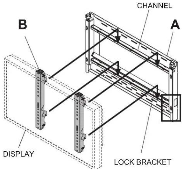 CHANNEL A B DISPLAY LOCK BRACKET