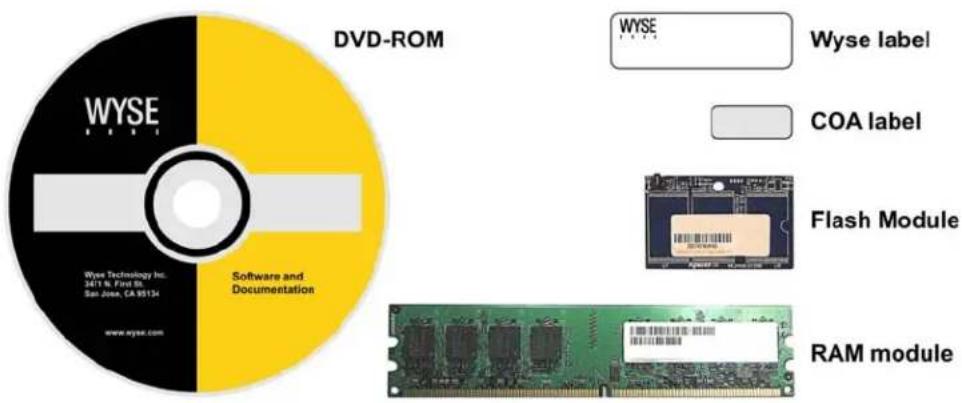 Wyse C class WES7 - Kit Contents - 1