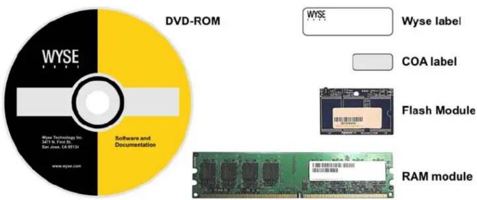 Wyse X90cw WES7 - Kit Contents - 1