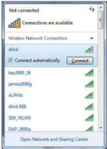 D-LINK DWA-566 - Configure WPA/WPA2 Personal Using Windows® 7 - 3